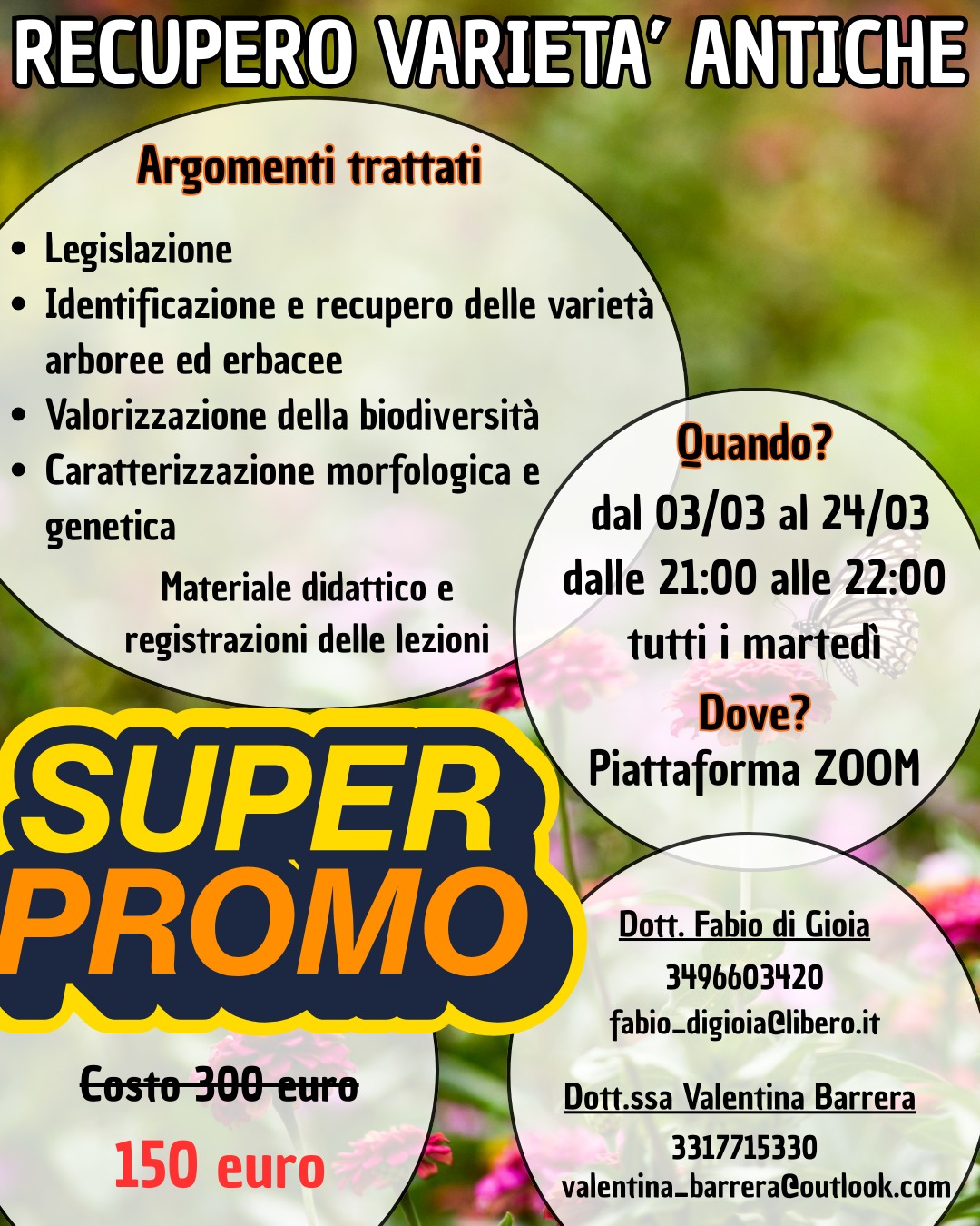 Corso di recupero varietà vegetali antiche